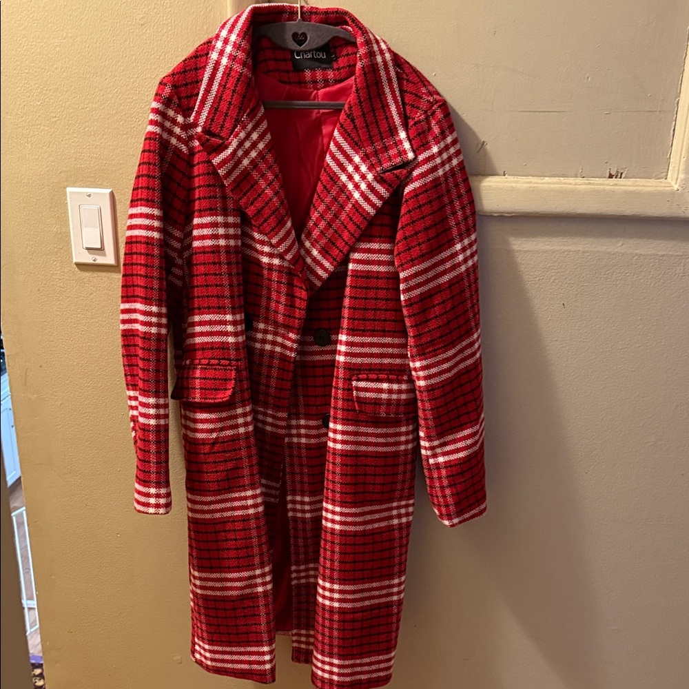 Gently Used Red/Black/White jacket